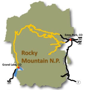 Rocky Mountain National Park Tour Map